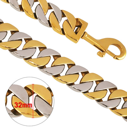 GIO Two-Tone Chain Leash (32mm)