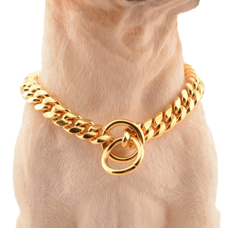 ESTIMATED SHIPPING TIMES:7-15 days HOW TO CHOOSE THE RIGHT SIZE: Measure the length of your fur kiddo's neck before ordering. Measure the widest point around your fur kiddo’s head, and add 2-4 inches to the initial collar length for adjustment. Chain Wi